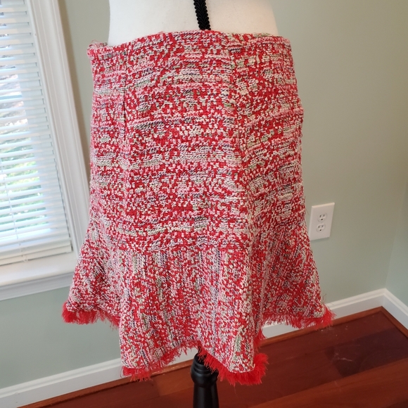 Zara Tweed Ruffle Mini Skirt Large HOST PICK 🎉🎈 - Picture 5 of 7